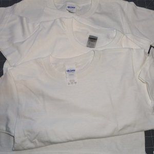 6T White T-shirts - set of 3